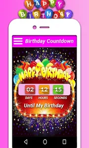 Special Birthday Countdown screenshot 2