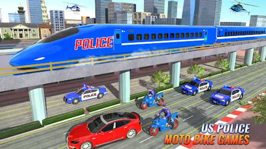 US Police Moto Bike Games screenshot 14