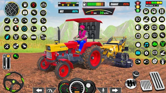 Big Tractor Farming Games screenshot 6