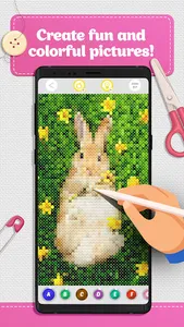 Cross Stitch Coloring Art screenshot 2