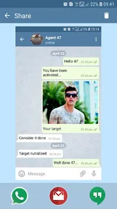 Telefun Fake chat maker Prank screenshot 6