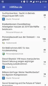 HRfilter - Personal & HR News screenshot 0