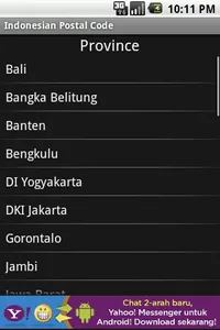 Indonesian Postal Code screenshot 1