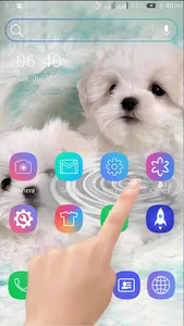 Cute Puppy Water Ripple LWP screenshot 0