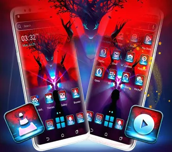 Silhouette Tree Man Theme screenshot 1