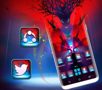 Silhouette Tree Man Theme screenshot 2