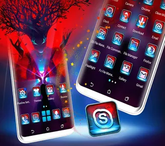 Silhouette Tree Man Theme screenshot 3