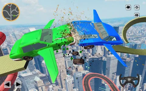 Flying Car Derby Crash Stunts  screenshot 1