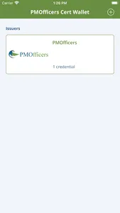 PMOfficers Cert Wallet screenshot 2