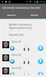 Görüntülü Osmanlıca Dersleri screenshot 1