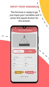 Sling Load Calculator screenshot 1