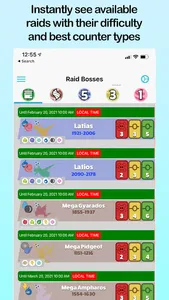 Pokebattler Raid Party screenshot 1