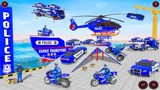 Police Cargo Transport Games screenshot 29