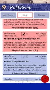 PolitiSwap screenshot 2