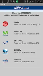 miRed App screenshot 1