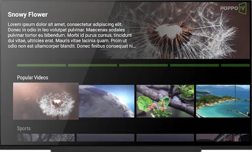 PoppoTv for Android Tv screenshot 1