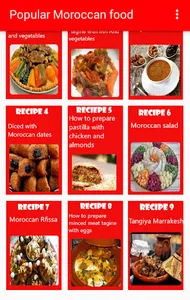 Popular food famous in Morocco screenshot 0