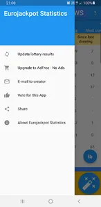 Eurojackpot results statistics screenshot 6