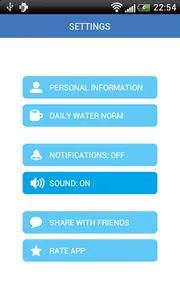 aquafy (water balance app) screenshot 2