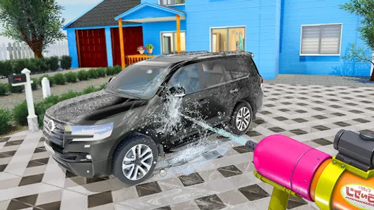 Car Wash Power Gun Simulator screenshot 0