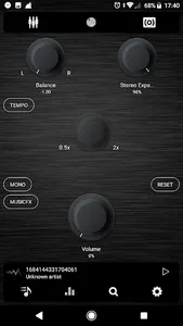 Poweramp v3 skin simple dark screenshot 3