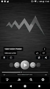 Poweramp v3 skin simple dark screenshot 4