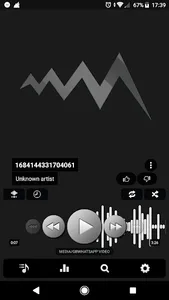 Poweramp v3 skin simple dark screenshot 5