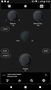 Poweramp v3 skin simple dark screenshot 7