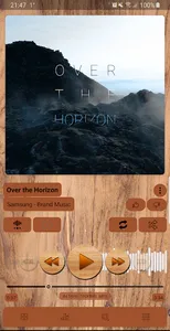 Poweramp v3 skin wood screenshot 0