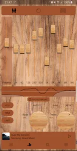 Poweramp v3 skin wood screenshot 1