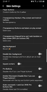 Poweramp v3 skin wood screenshot 7