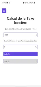 Taxe foncière simulateur screenshot 0