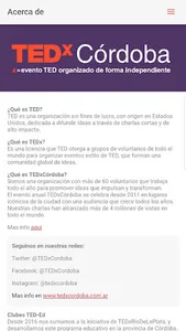 Tedx Cordoba screenshot 1
