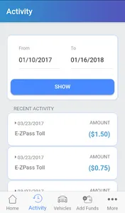 EZ Tolls NJ screenshot 1