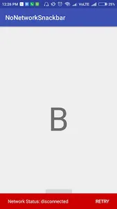 Network Status Snackbar Demo screenshot 1