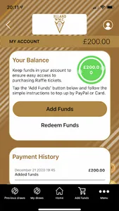 Elland WMC Raffles screenshot 2