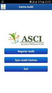 ASCI Centre Audit screenshot 2