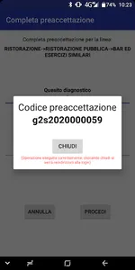Preaccettazione GISA screenshot 4