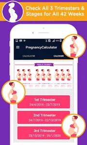 Pregnancy calculator, duedate screenshot 2