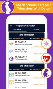 Pregnancy calculator, duedate screenshot 6