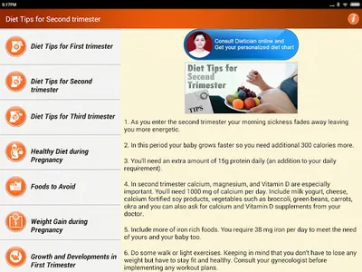 Pregnancy Tips Diet Nutrition screenshot 8