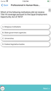Best PHR Exam Prep Cours MCQ Q screenshot 2