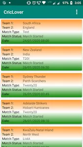 Live Cricket Score and All Dat screenshot 0