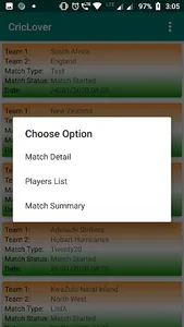 Live Cricket Score and All Dat screenshot 1