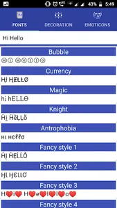 Fancy Font Style Message Gener screenshot 0