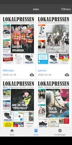 Lokalpressens e-tidning screenshot 1