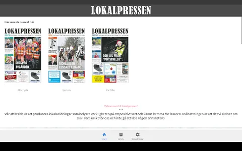 Lokalpressens e-tidning screenshot 4