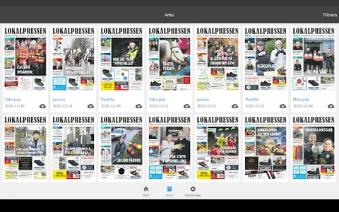 Lokalpressens e-tidning screenshot 5