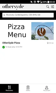 OtherSyde: Food & Drinks Menu screenshot 0