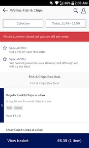 Wellies Fish & Chips screenshot 1